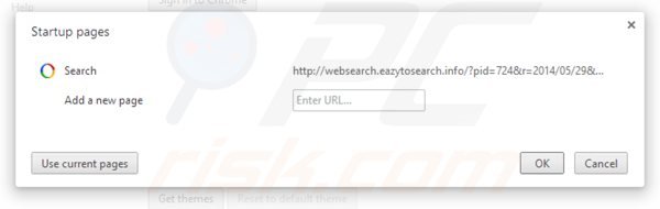Suppression de la page d'accueil de websearch.eazytosearch.info dans Internet Explorer