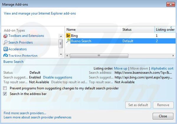 Suppression du moteur de recherche par défaut de Max-start.com dans Internet Explorer 
