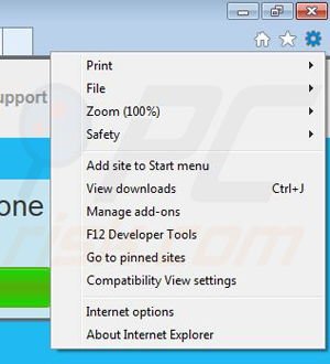 Suppression de webget dans Internet Explorer étape 1