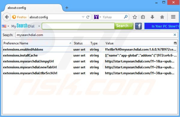 Suppression du moteur de recherche par déaut de groovorio.com dans Mozilla Firefox 