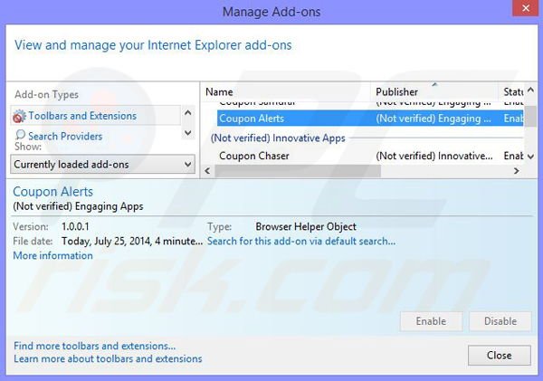Suppression d'iReview dans Internet Explorer étape 2