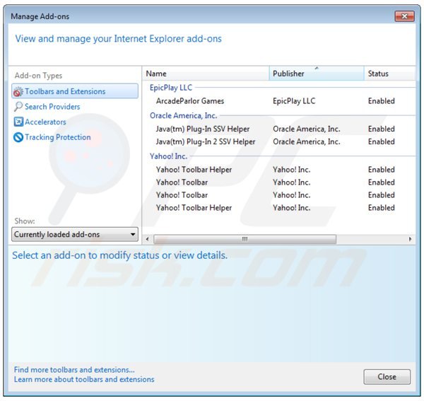 Suppression des extensions de keepmysettingsx dans Internet Explorer 