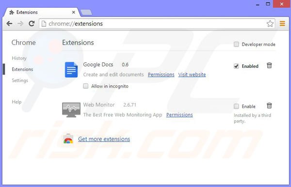 Suppression des publicités Theater-Max dans Google Chrome étape 2