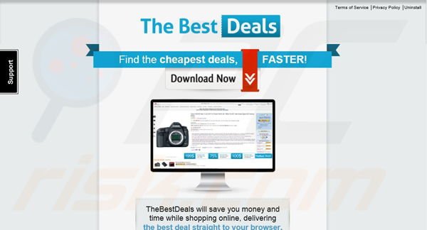 Logiciel de publicité TheBestDeals 