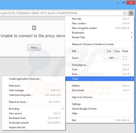 Suppression des publicités browsers apps + dans Google Chrome étape 1