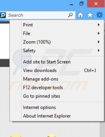 Suppression de browsers apps + ads dans Internet Explorer étape 1