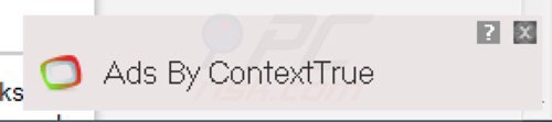 Exemple 1 des publicités en ligne intrusives générées par contexttrue 