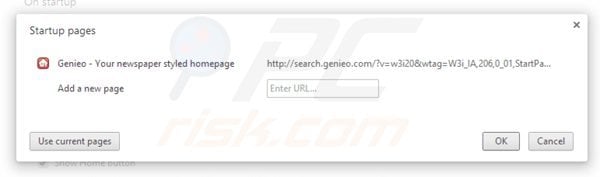 Suppression de la page d'accueil de search.genieo.com dans Google Chrome 