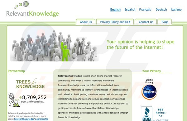 premieropinion est une nouvelle variante de relevantknowledge