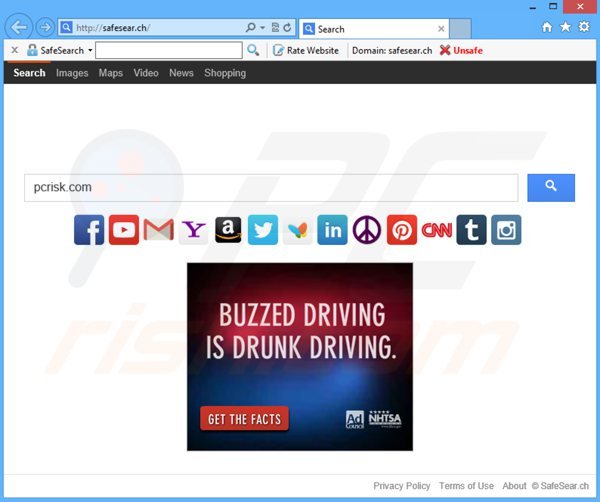Pirate de navigateur safesear.ch 
