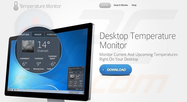 Logiciel de publicité Desktop Temperature Monitor 