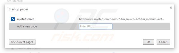 Suppression de la page d'accueil de mystartsearch.com dans Google Chrome 