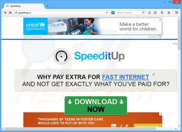 Logiciel de publicité speeditup 