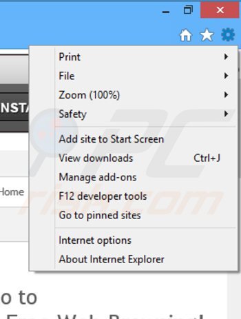 Suppression du logiciel de publicité relié à web bar dans Internet Explorer étape 1