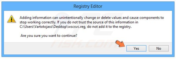 réparation de registre braviax/fakerean de Windows 8 
