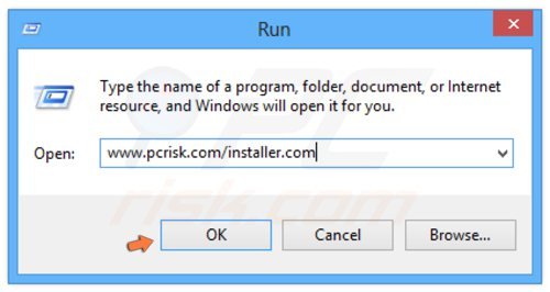 Windows 8 télécharger l'installateur en utilisant la commande Exécuter 