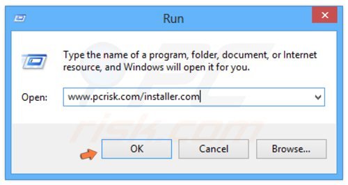 Windows 8 télécharger l'installateur en utilisant la commande Exécuter 