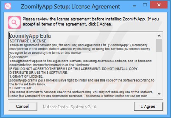 Configuration de zoomifyapp 