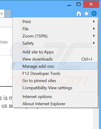Suppression des publicités offersbycontext dans Internet Explorer étape 1