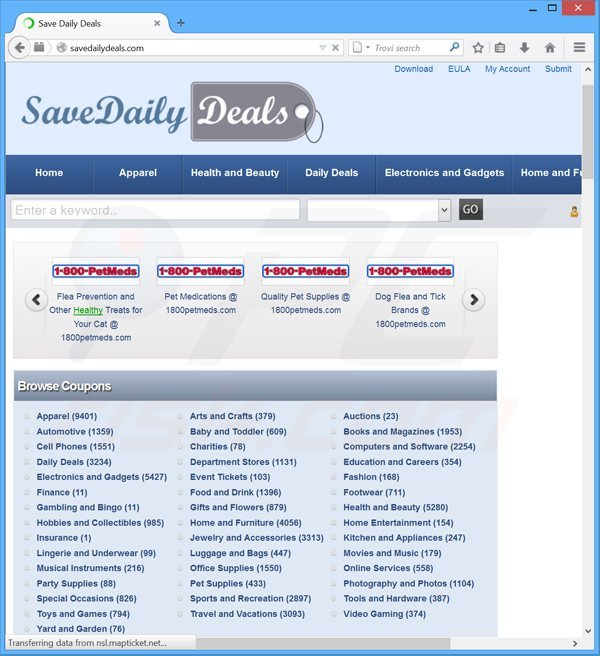 Logiciel de publicité savedailydeals