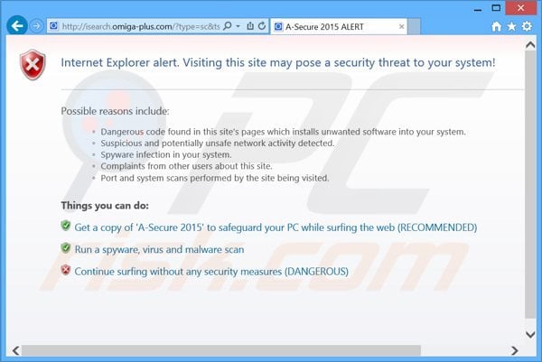 Antivirus escroc a-secure 2015 bloquand l'accès Internet 