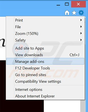 Suppression des publicités cinema now dans Internet Explorer étape 1