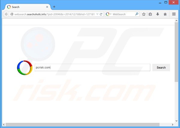 Pirate de navigateur websearch.searchoholic.info 