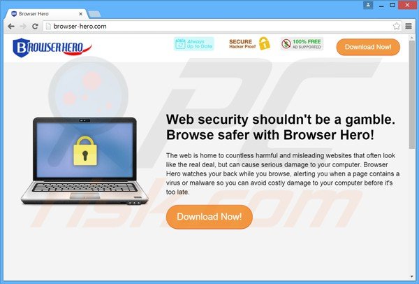 Logiciel de publicité browser hero 