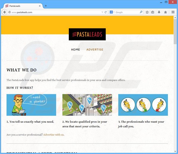 Logiciel de publicité pastaleads 