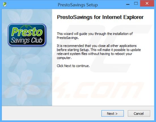 Installateur de Presto Savings 