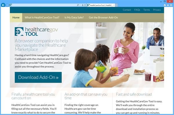 Healthcare Gov Tool adware