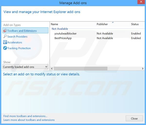 Suppression des publicités MixVideoPlayer dans Internet Explorer étape 2