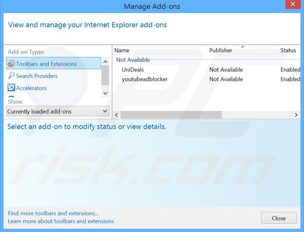 Suppression des publicités MyRadioPlayer dans Internet Explorer étape 2