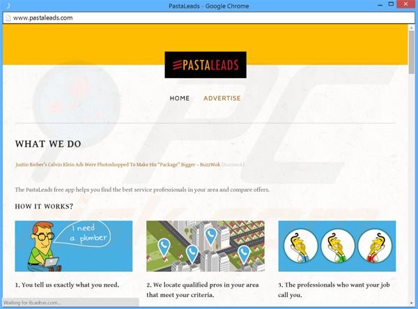 Logiciel de publicité PastaLeads