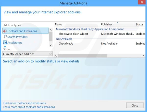 Suppression des publicités Web Zoom dans Internet Explorer étape 2