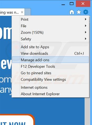 Suppression des publicités Eazy Zoom dans Internet Explorer étape 1