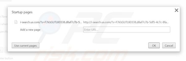 Suppression de la page d'accueil d'i-search.us.com dans Google Chrome 