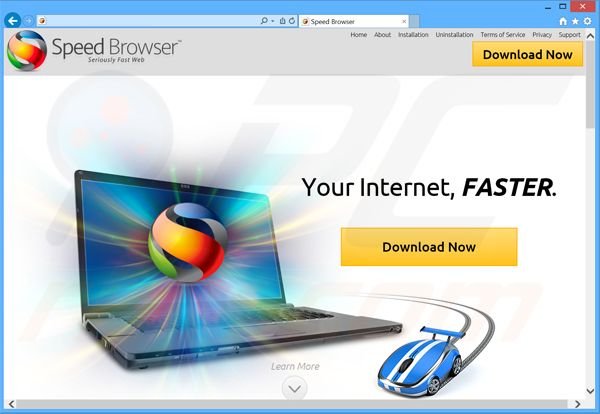 Logiciel de publicité Speed Browser 