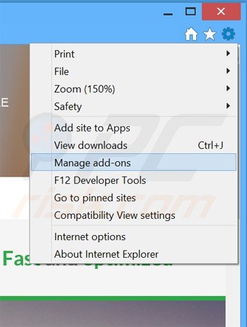 Suppression du logiciel de publicité unico browser dans Internet Explorer étape 1