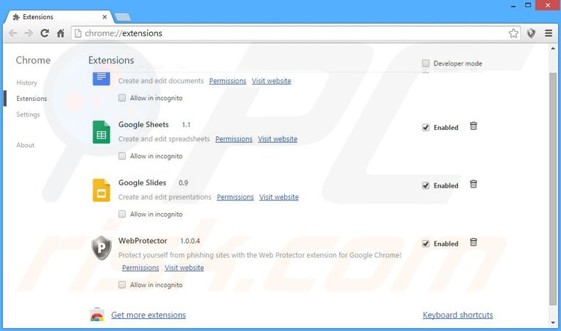 Suppression des publicités Ad Blaster dans Google Chrome étape 2