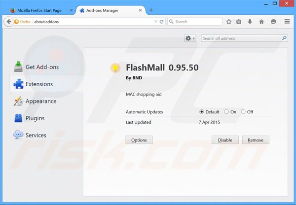 Logiciel de publicité FlashMall 