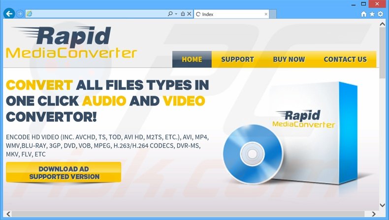 Logiciel de publicité Rapid Media Converter 