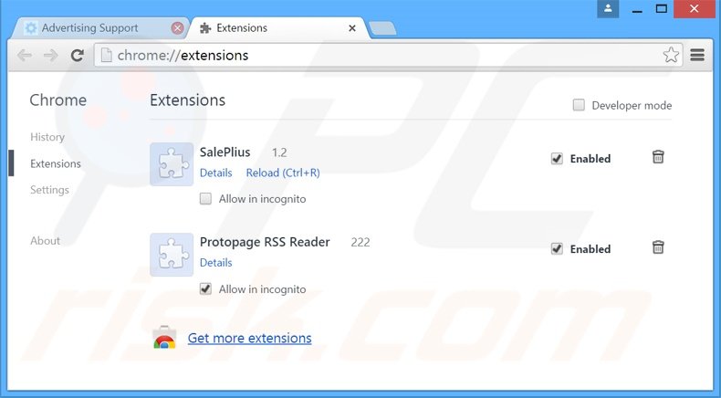 Suppression des publicités ZoomApp dans Google Chrome étape 2