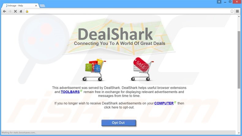 Logiciel de publicité DealShark 