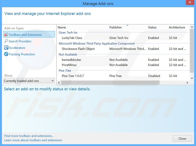 Suppression des extensions reliées à netmahal.com dans Internet Explorer 