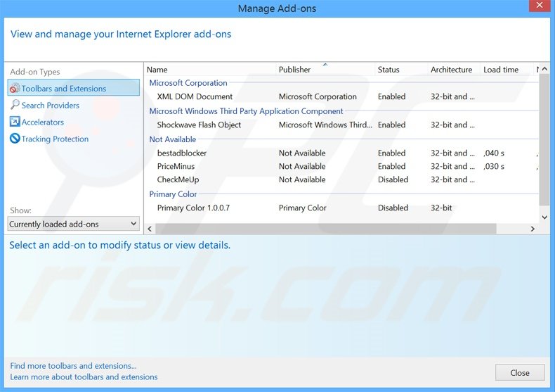 Suppression des publicités AdBlockerPremium dans Internet Explorer étape 2