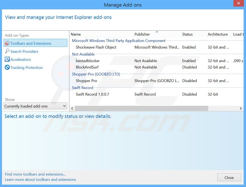 Suppression des publicités Chromatic dans Internet Explorer étape 2