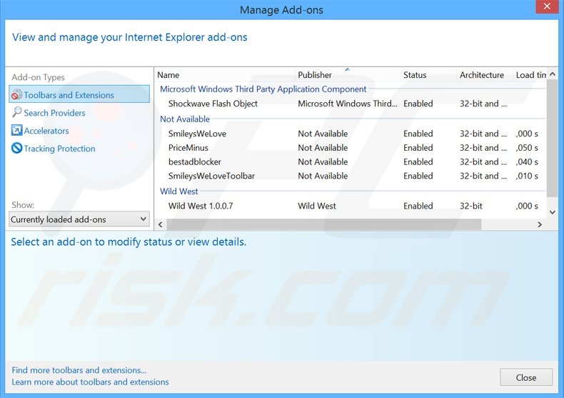 Suppression des publicités ControlThis dans Internet Explorer étape 2