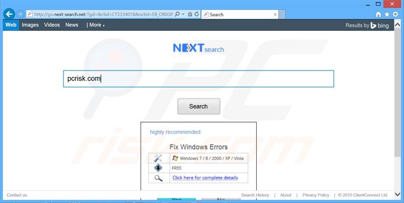 Pirate de navigateur go.next-search.net 