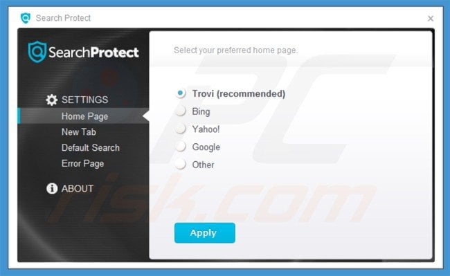application searh protect 